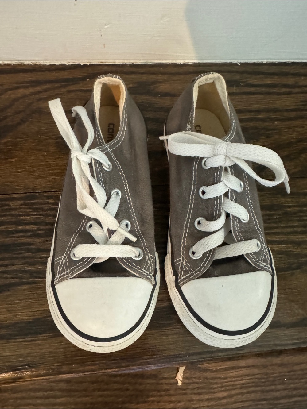 Toddler Baby Converse Classic Gray Canvas Kids Sneakers